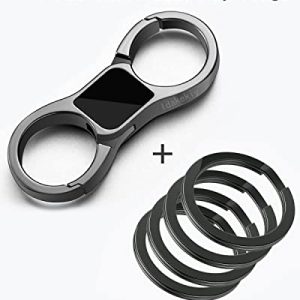Idakekiy Quick Release Key Chain Organizer: Dark Grey