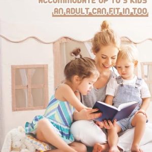 Large Play Tent with Mat for Toddlers & Kids