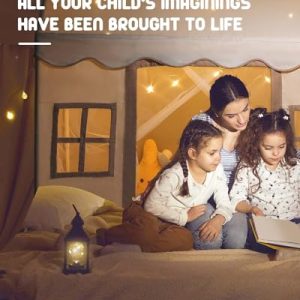 Large Play Tent with Mat for Toddlers & Kids