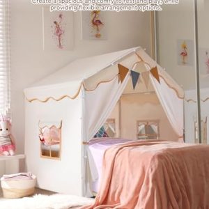 besrey Kids Tent – 2 in 1 Playhouse with Padded Mat
