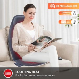 Snailax Massage Seat Cushion with Heat – 10 Vibration Motors