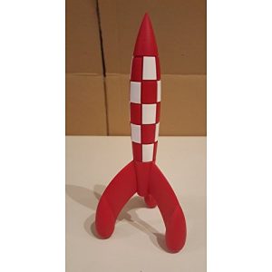 Moulinsart Moon Rocket Model – Red and White