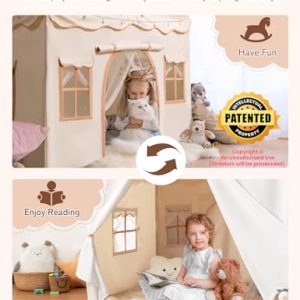 besrey Kids Tent – 2 in 1 Playhouse with Padded Mat