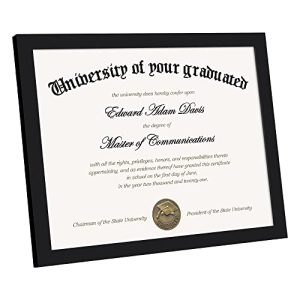 Upsimples 8.5×11 Picture Frame – Black