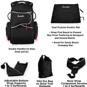 Hands-Free Surf Backpack for 3 Boards