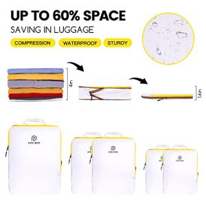 PFEYRPK Compression Packing Cubes Set: Ultimate Travel Organization