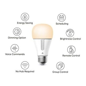 Kasa KL110 Smart Wi-Fi Light Bulb: Soft White Glow