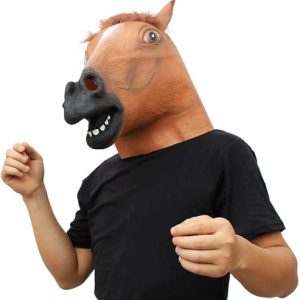 Brown Horse Head Mask for Adults