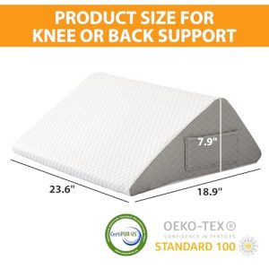 Ruqmuis Knee Wedge Pillow for Knee Pain Relief