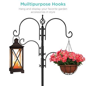 Bird Feeding Station with Feeders and Bird Bath – Black