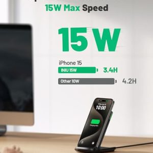 INIU Wireless Charger: Fast & Sleep-Friendly Charging