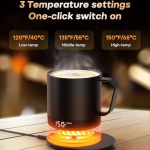 Temperature Control Smart Mug: Innovative Self-Heating Gift
