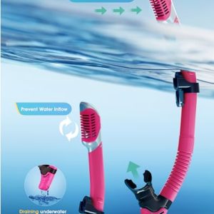 Kwambiri Dry-Top Snorkel Mask for Adults