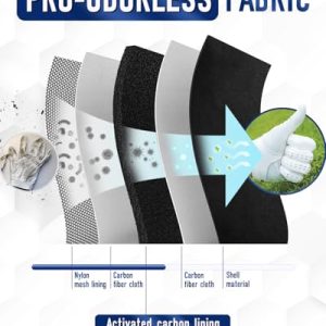 Odor-Proof Golf Glove Holder Case with Glove Shaper