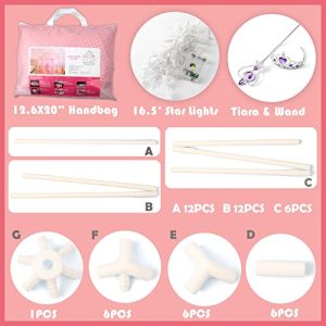 Princess Tent for Girls – Large Playhouse with Star Lights