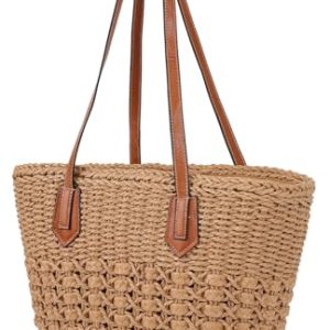 Women’s Large Woven Straw Hobo Bag
