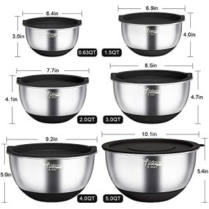 Wildone 22-Piece Stainless Steel Mixing Bowls Set: Complete Culinary Companion