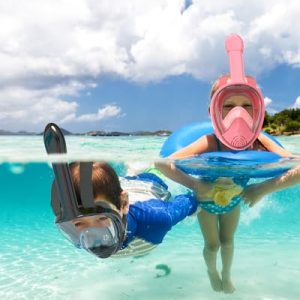 QingSong Kids Snorkel Mask – 180 Degree Panoramic View