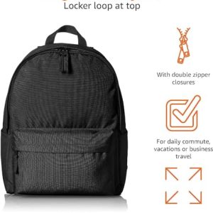 Amazon Basics Classic Black Backpack