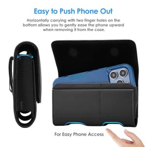 Mopaclle Leather Phone Holster with Card Holder