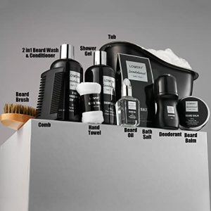 Father’s Day Beard Growth Kit – Grooming Spa Gift Basket for Him