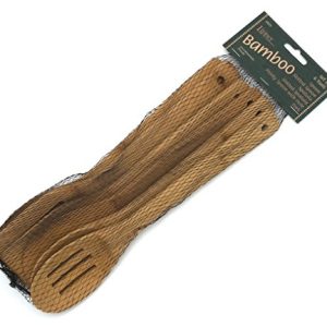 Lipper International Bamboo Wood Kitchen Tools Set