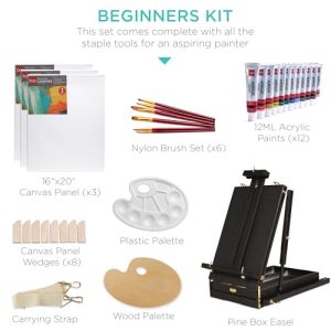 Best Choice Products French Easel 32pc Beginners Kit