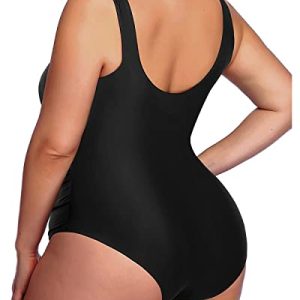 Daci Women Plus Size Athletic One Piece Swimsuit