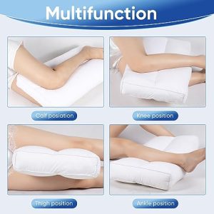 MINUPWELL Memory Foam Knee Pillow for Side and Back Sleepers