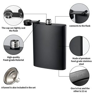 Dual Pack Stainless Steel Hip Flasks: Leakproof and Stylish Set