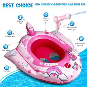 HopeRock Unicorn Pool Floats for Kids – Inflatable Swim Toy
