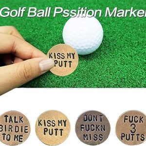 Adult Humor Novelty Golf Ball Markers - Funny Gag Gifts