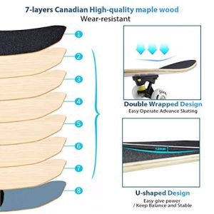 Standard Skateboards for Kids – 31”x 8” Canadian Maple