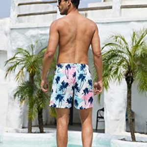 SUNDAY ROSE Mens Quick Dry Swim Trunks