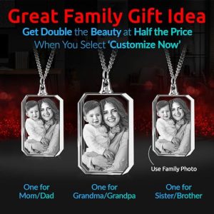Custom 3D Crystal Photo Necklace - Heartfelt Personalized Gift