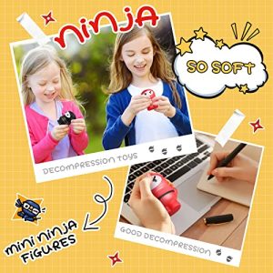 Jerify Ninja Stress Balls Set: Warrior Figures Party Favors