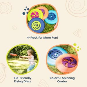 B. toys Flying Disc Set – Colorful Frisbees for Kids