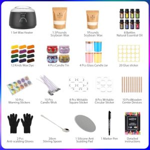 SAEUYVB Candle Making Kit with Hot Plate Full Set