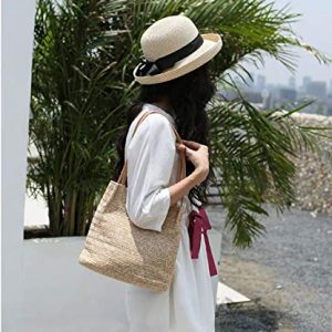 Women’s Straw Beach Shoulder Tote Bag