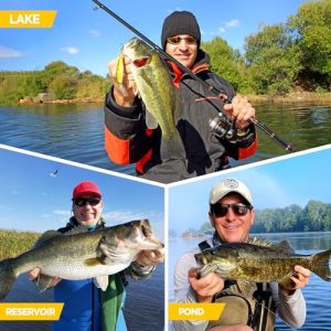 PLUSINNO Fishing Rod and Reel Combos - Bronze Warrior