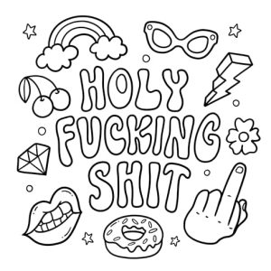 Bold Swear Word Coloring Book for Adults