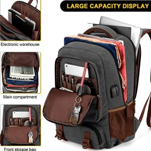 Tzowla Canvas Laptop Backpack: Travel and Work Companion