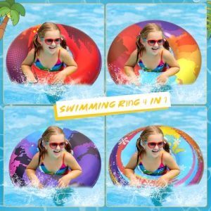 6Pcs Colorful Inflatable Pool Floats Tubes