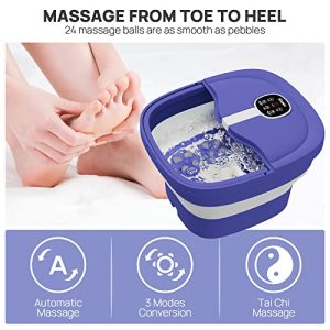 HOSPAN Collapsible Foot Spa with Electric Rotary Massage