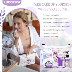 Lavender Travel Size Toiletries Kit - Christmas Gift Set