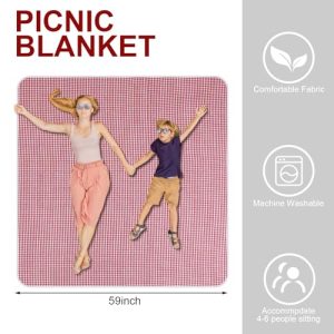 Picnic Basket with Blankets & Bamboo Plates – Wicker Set