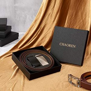 CHAOREN Leather Ratchet Belt 2 Pack