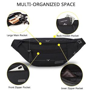 MAXTOP Large Crossbody Fanny Pack Belt Bag