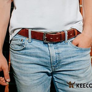KEECOW Men’s Italian Cow Leather Belt