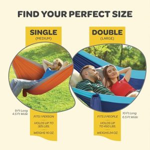 Durable Hammock – 500 lb Capacity Portable Camping Chair